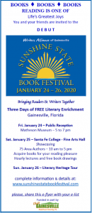 Sunshine State Book Festival 2020 poster